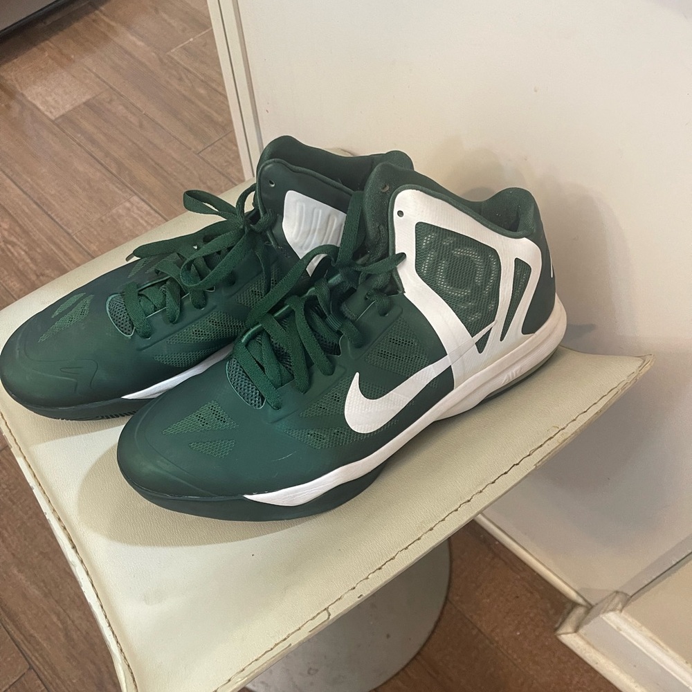 Nike Green and White Athletic Shoes